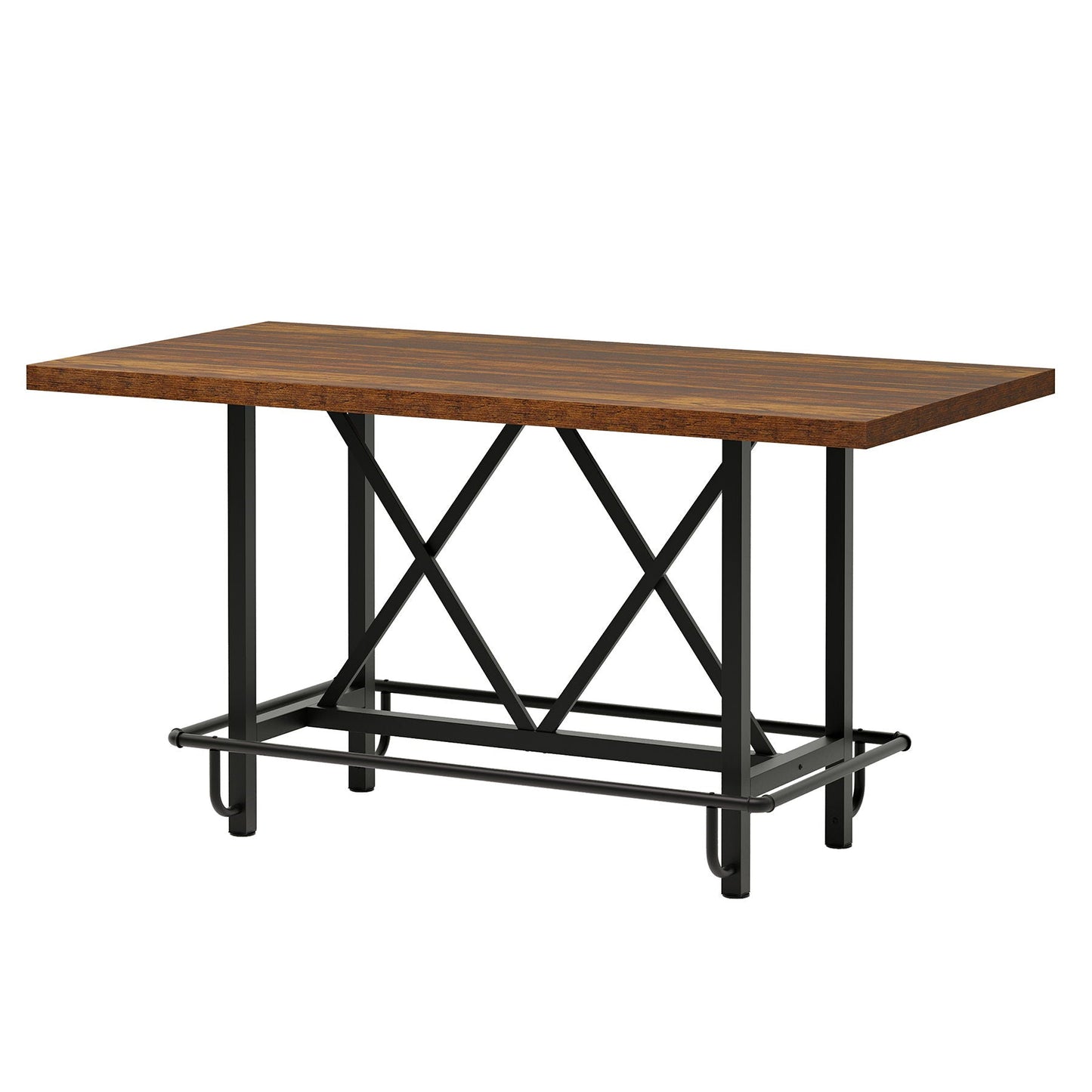 Rectangular Counter Height Dining Table for Six