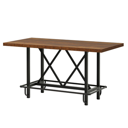 Rectangular Counter Height Dining Table for Six