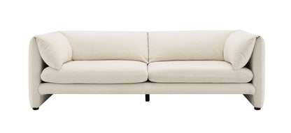 Jaeda Beige Boucle Sofa by HouseOfZazla, beige boucle fabric, 2-seat with rounded arms Garden Store on Tampa Home & Garden Store