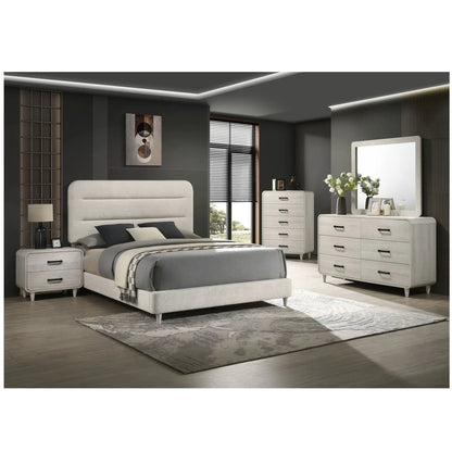 5-Drawer Tall Chest Antique White by Unique Piece Furniture with ample drawer storage on Tampa Home & Garden Store
