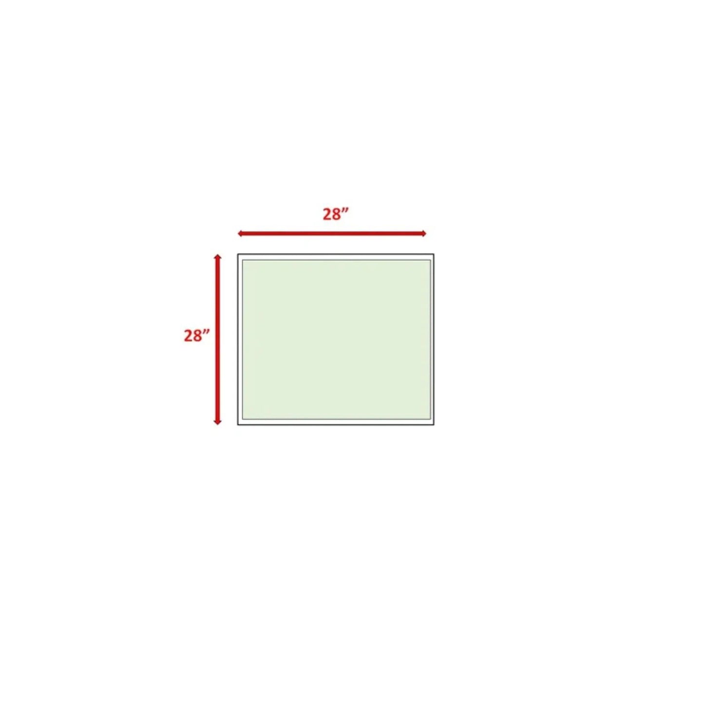 Square Coffee Table with Rustproof Frame in Brown