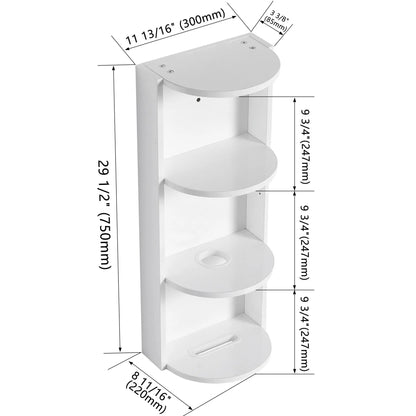 Bathroom Wall Storage Rack With Float Mount