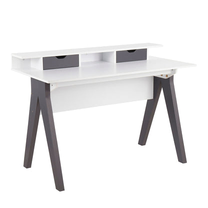 Contemporary lift top desk with storage gray/white by HouseOfZazla on Tampa Home & Garden Store
