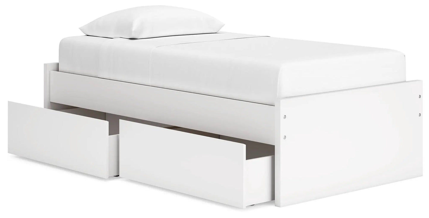 Onita Platform Bed white finish with under-bed storage drawers by Unique Piece Furniture on Tampa Home & Garden Store