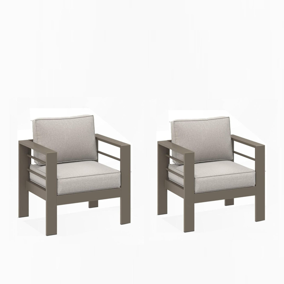 All Weather Patio Chairs and Thick Foam Cushions