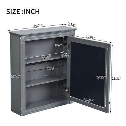 Wall Mounted Medicine Cabinet With Mirror