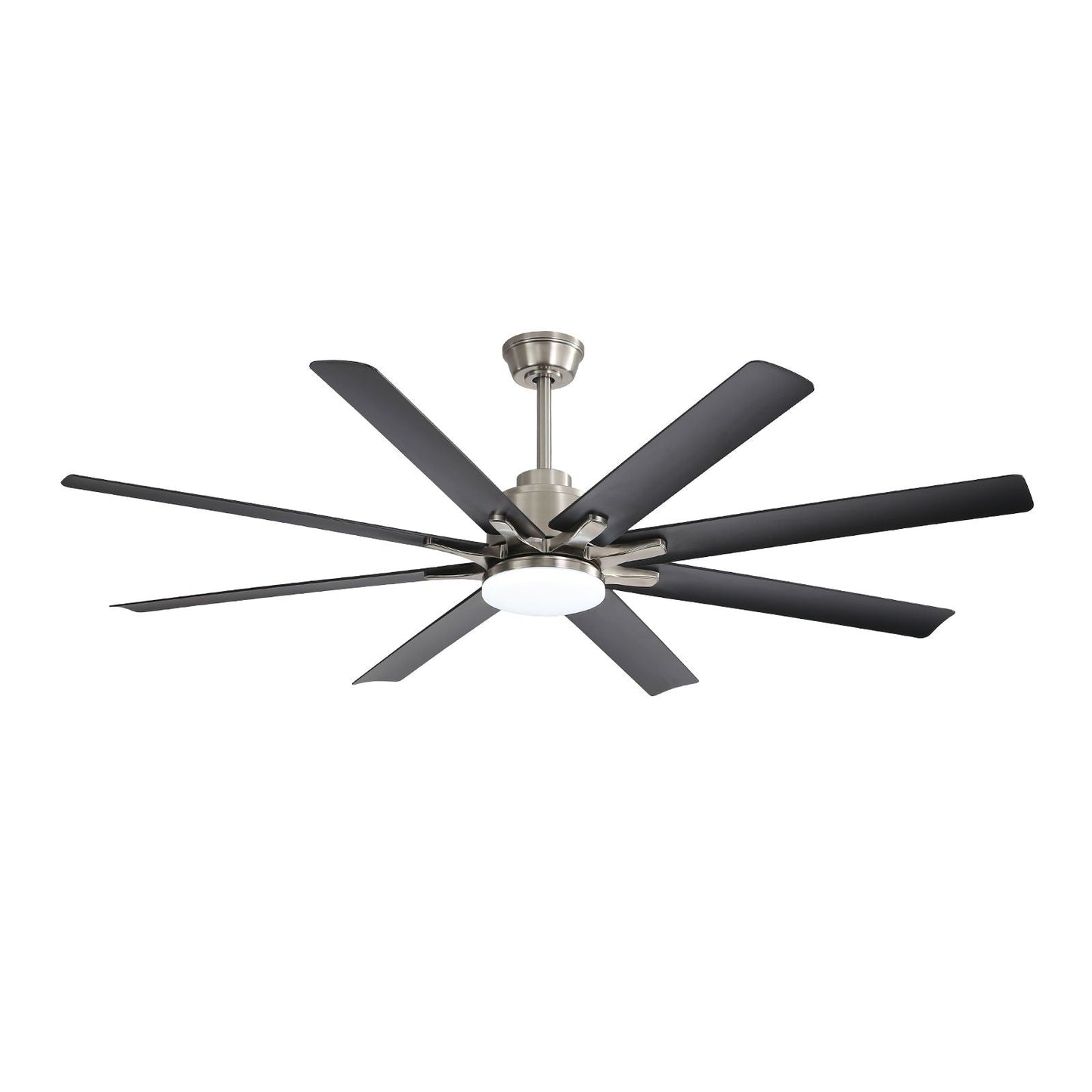 Ceiling fan with 8 dark blades and dimmable LED light remote control on Tampa Home & Garden Store