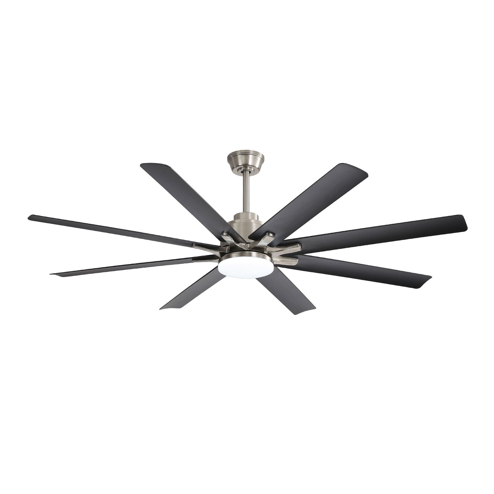 Ceiling fan with 8 dark blades and dimmable LED light remote control on Tampa Home & Garden Store