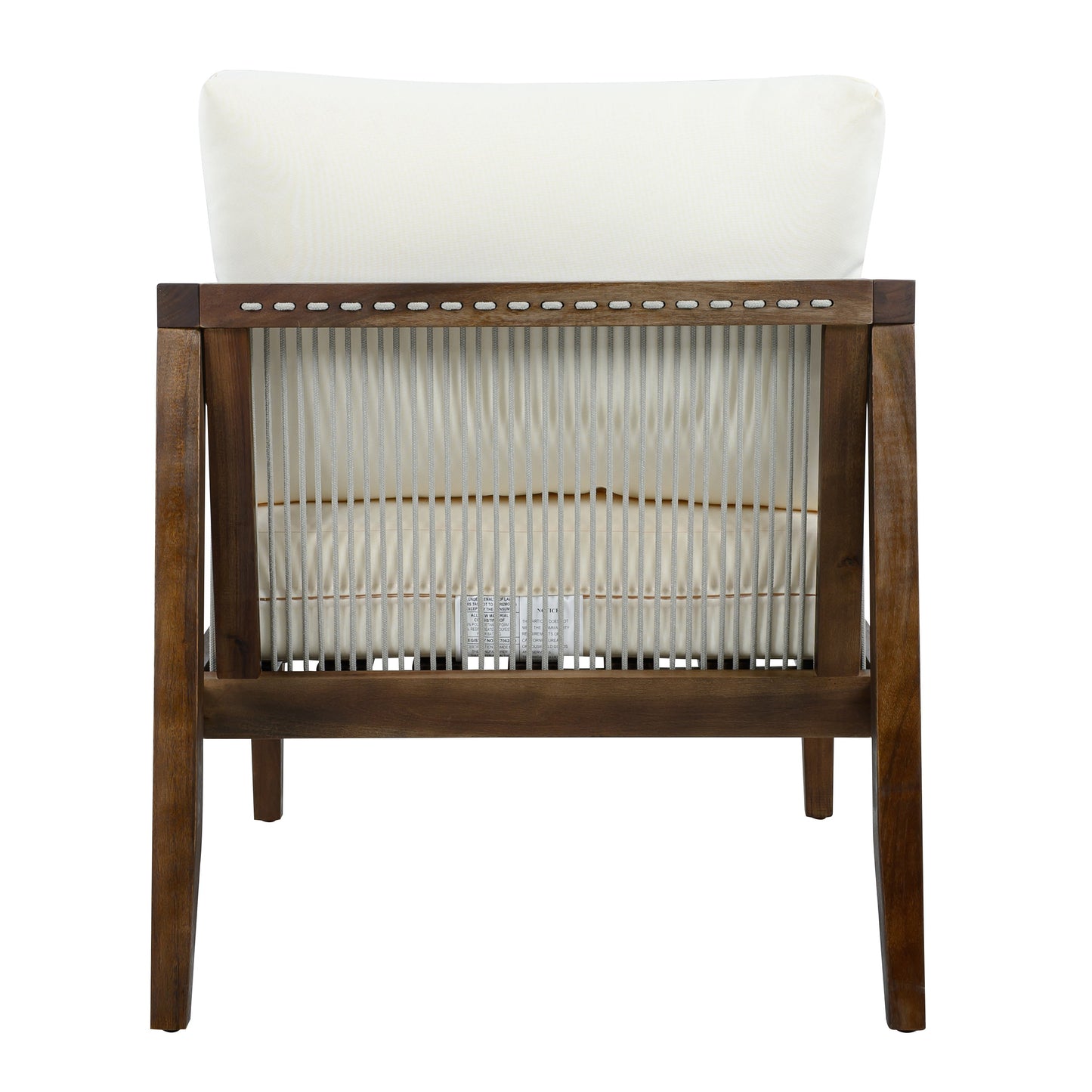 Outdoor Acacia Wood Club Chairs with Rope Back