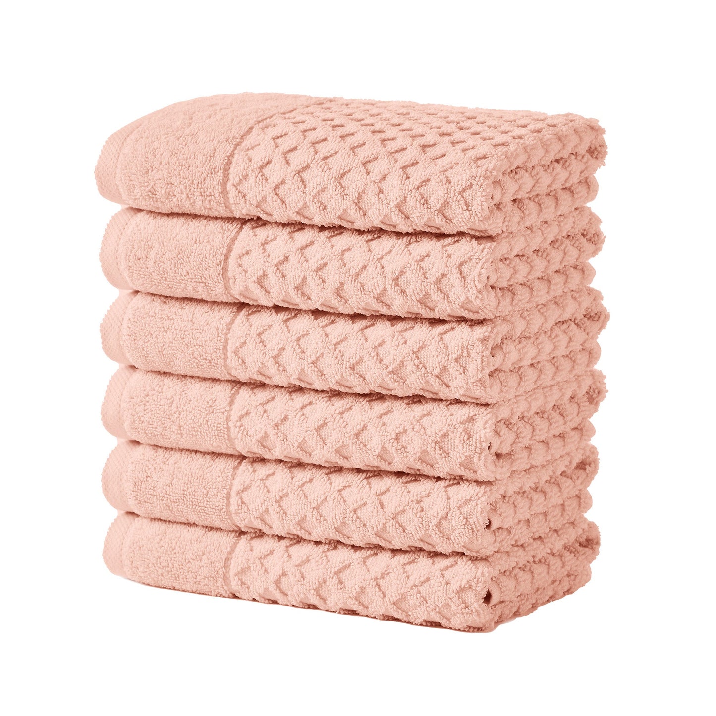 Cotton Diamond Waffle Weave Bath Towel Set