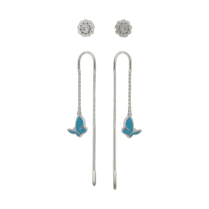 Sydney Leigh Butterfly Earrings by Lauren G Adams, turquoise butterfly charms on Tampa Home & Garden Store