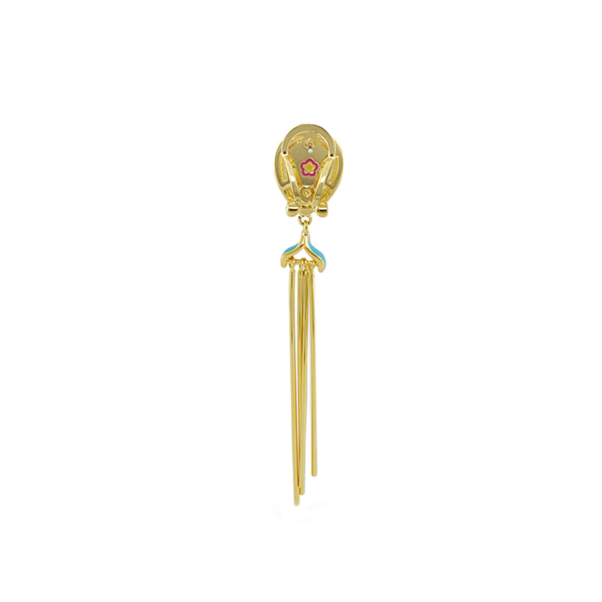 Lux Tassel Earrings by Lauren G Adams, gold-tone tassels on Tampa Home & Garden Store