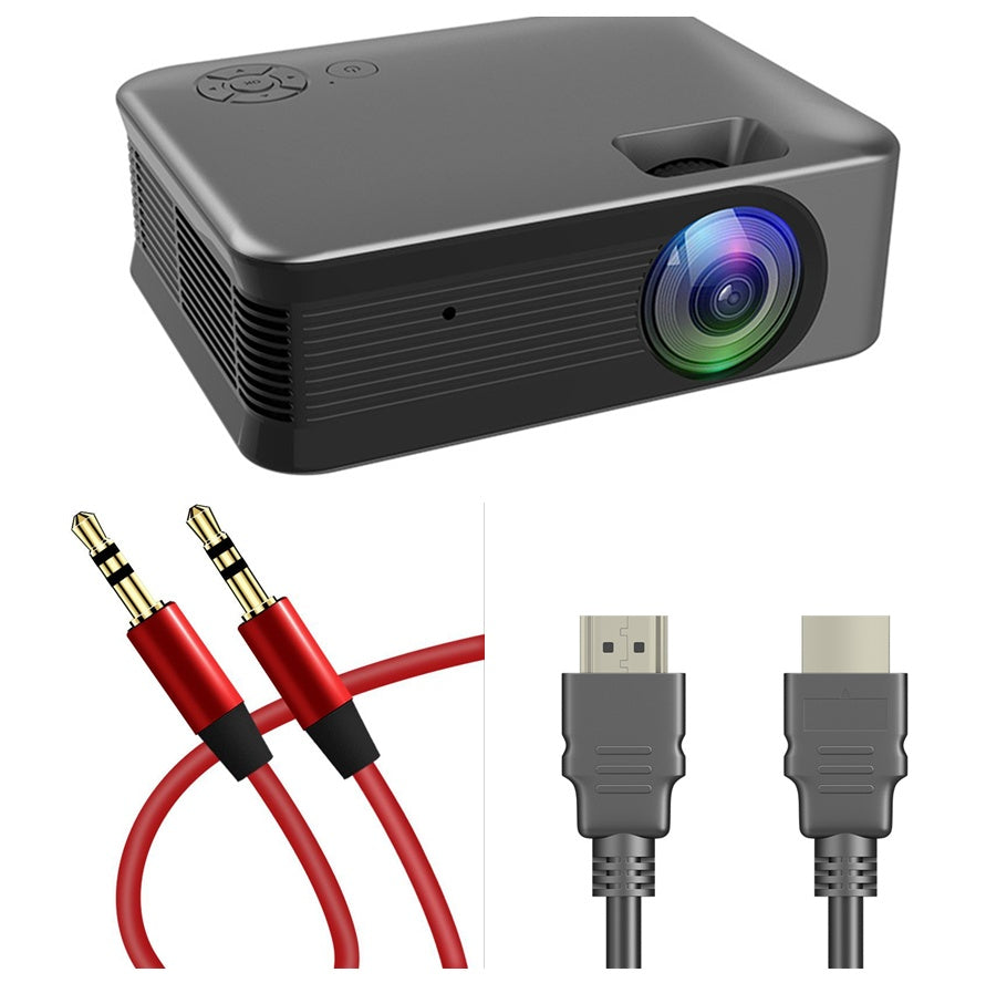 Portable wireless HD projector with rainbow lens; compact unit on Tampa Home & Garden Store