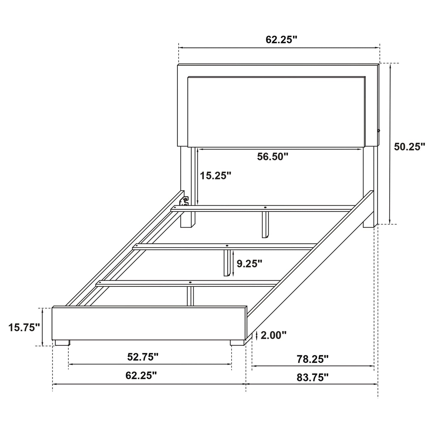 Jeremiah LED Panel Bed and Touch Lighting