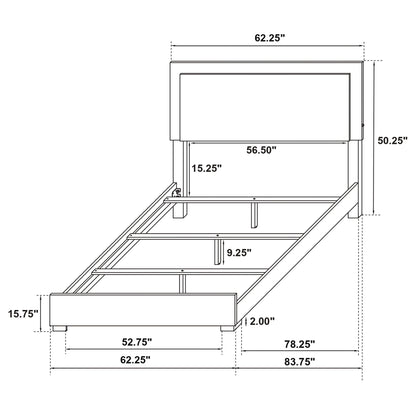 Jeremiah LED Panel Bed and Touch Lighting