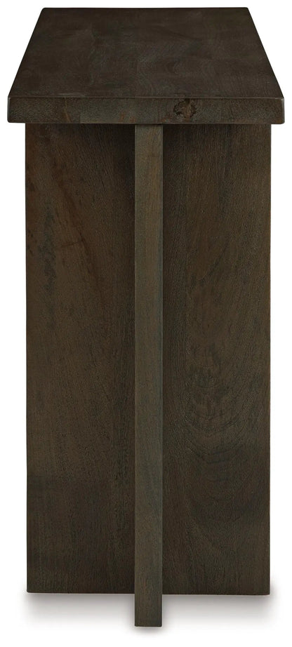 Jalenry console sofa table grayish brown wood by Unique Piece Furniture, rectangular top on Tampa Home & Garden Store