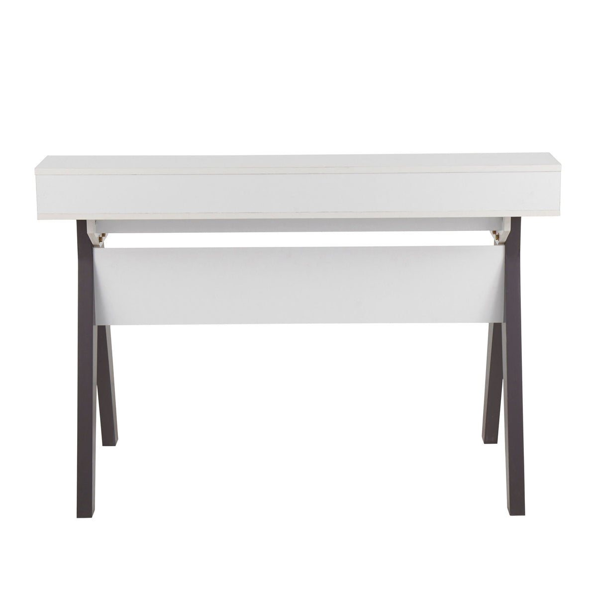 Contemporary Lift Top Desk with Storage in gray/white, HouseOfZazla on Tampa Home & Garden Store