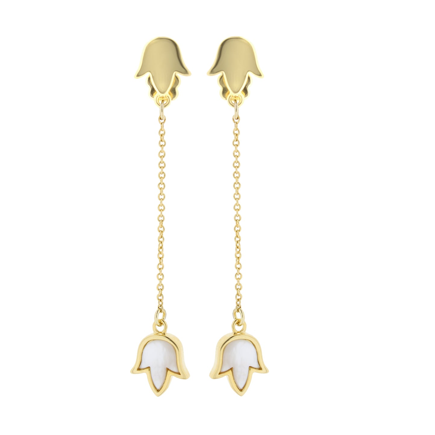 Petit Gateau earrings by Lauren G Adams, gold-tone with enamel pastry charms on chains on Tampa Home & Garden Store