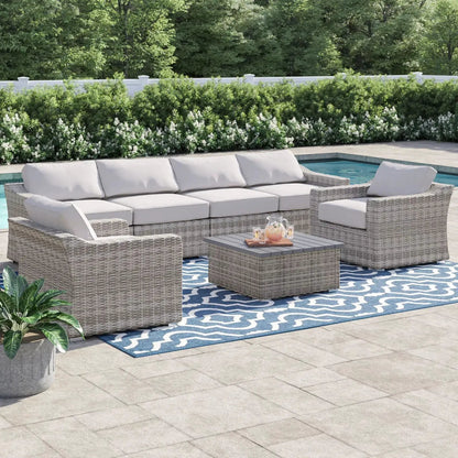 Outdoor Sofa Seating Group with Cushions