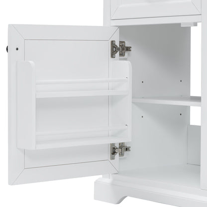 36in bathroom vanity with sink, white finish, soft-close hinges, sturdy cabinet doors on Tampa Home & Garden Store