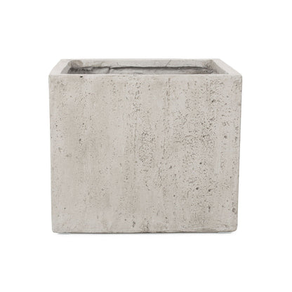 Planter Modern Outdoor Planter HouseOfZazla, rectangular concrete with light gray finish on Tampa Home & Garden Store