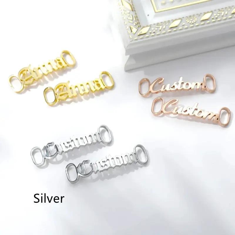 Casual Shoes Stainless Steel Custom Name Buckle