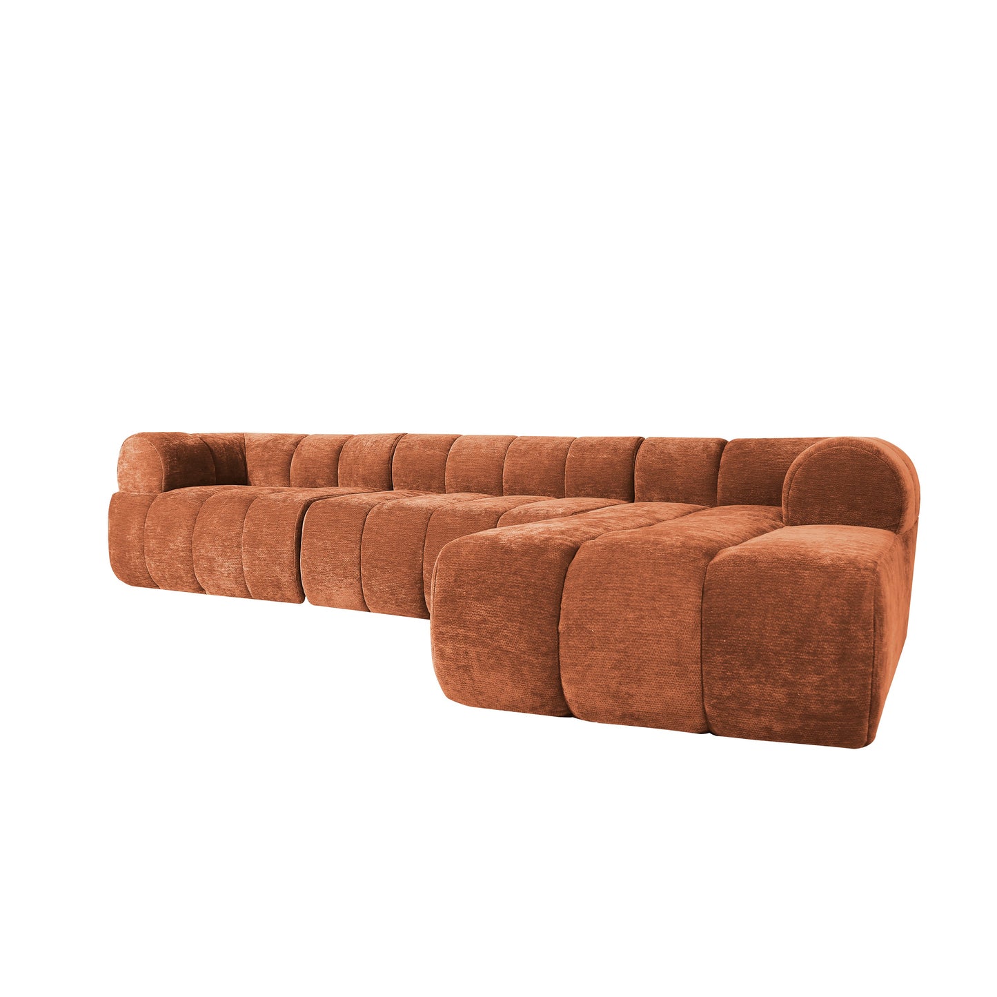 Modern L Shaped Sectional Sofa and Chaise Lounge