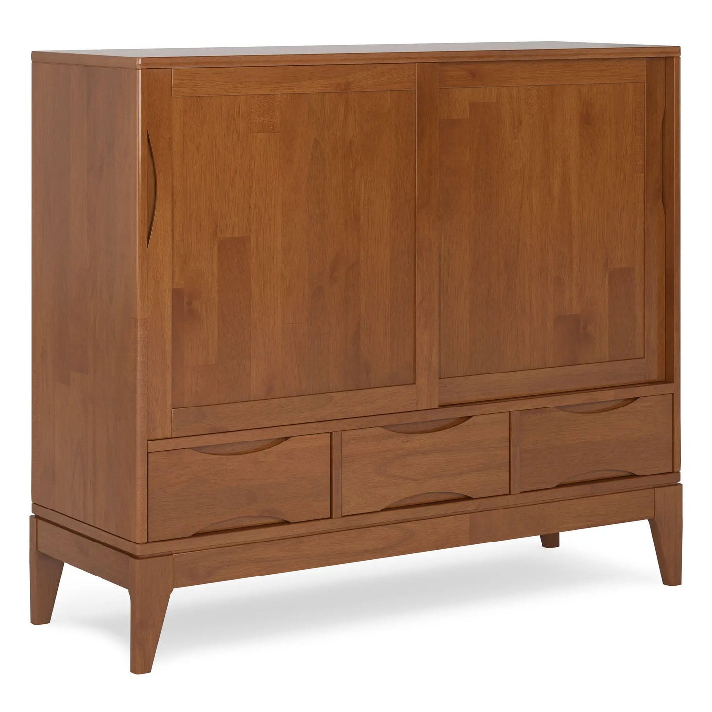 Harper Handcrafted Rubberwood Storage Cabinet