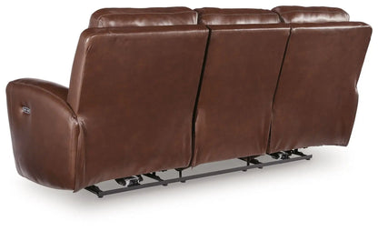 Bexhurst Power Reclining Sofa with Adjustable Headrest leather Unique Piece Furniture on Tampa Home & Garden Store