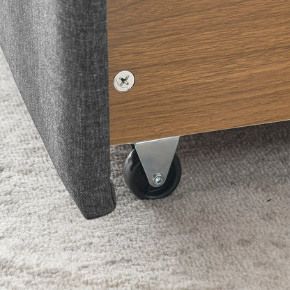 Upholstered Tufted Daybed with Storage Drawers