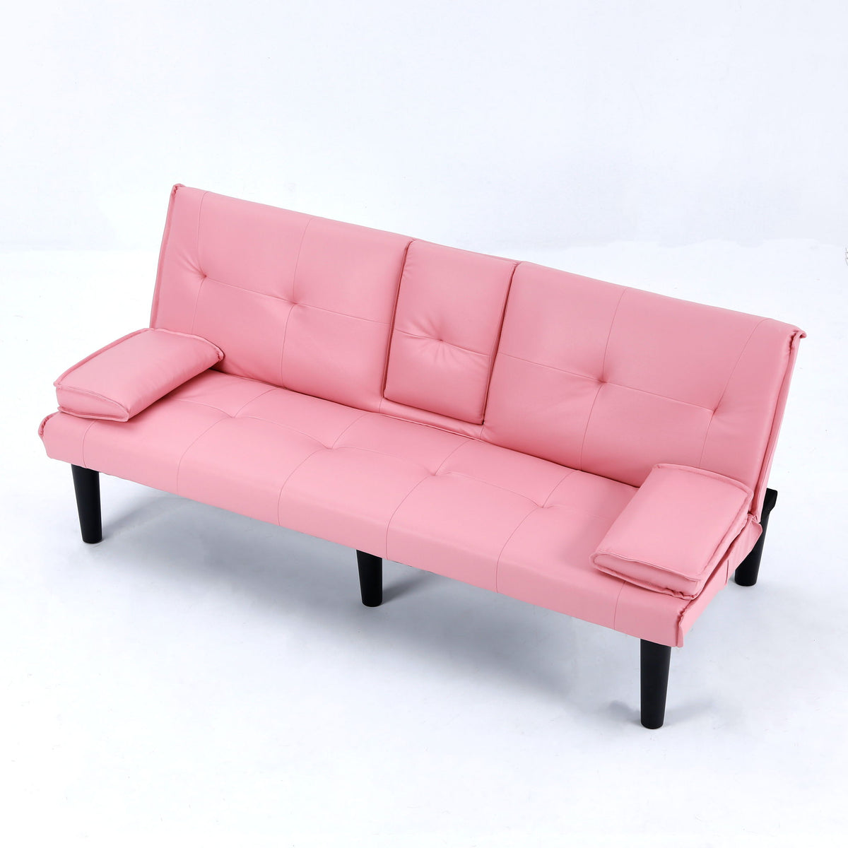 Compact Foldable Sofa Bed and Cup Holder