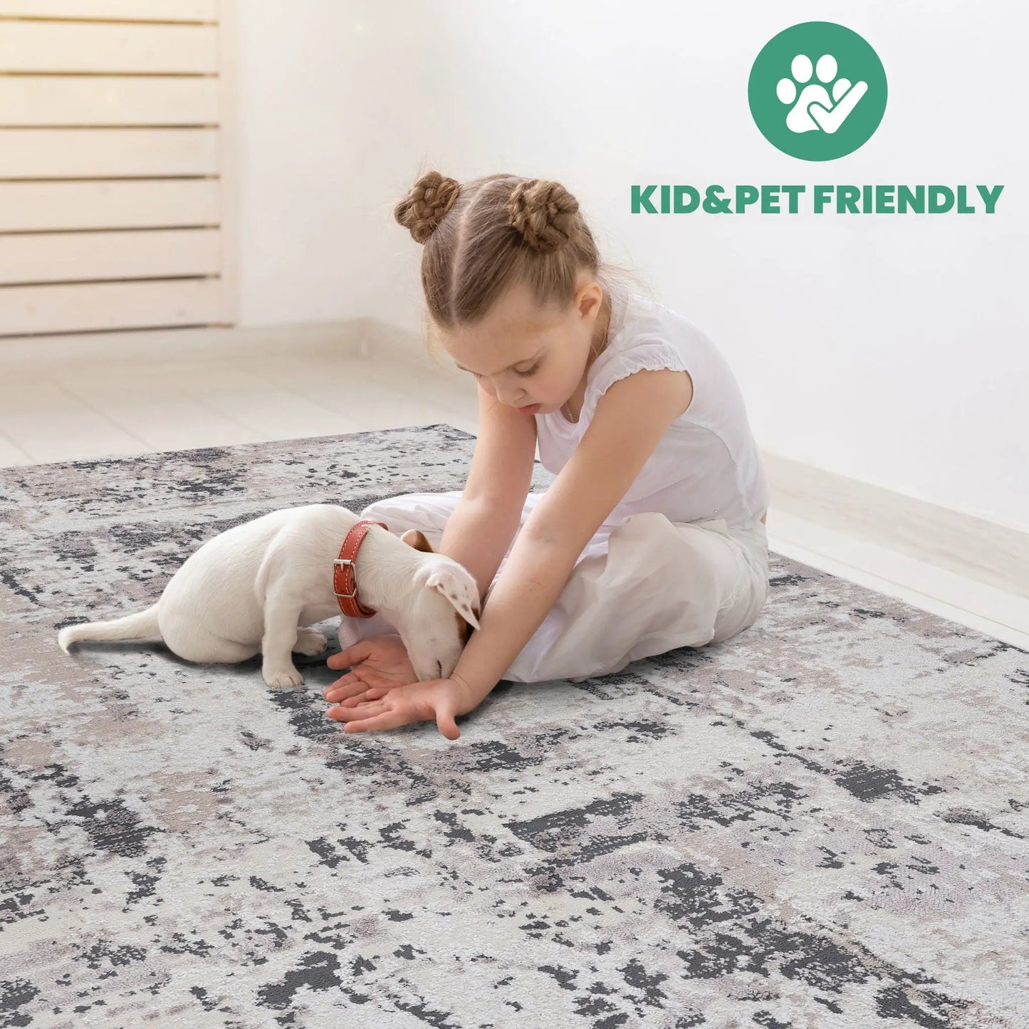 Payas Abstract Area Rug With Neutral Palette