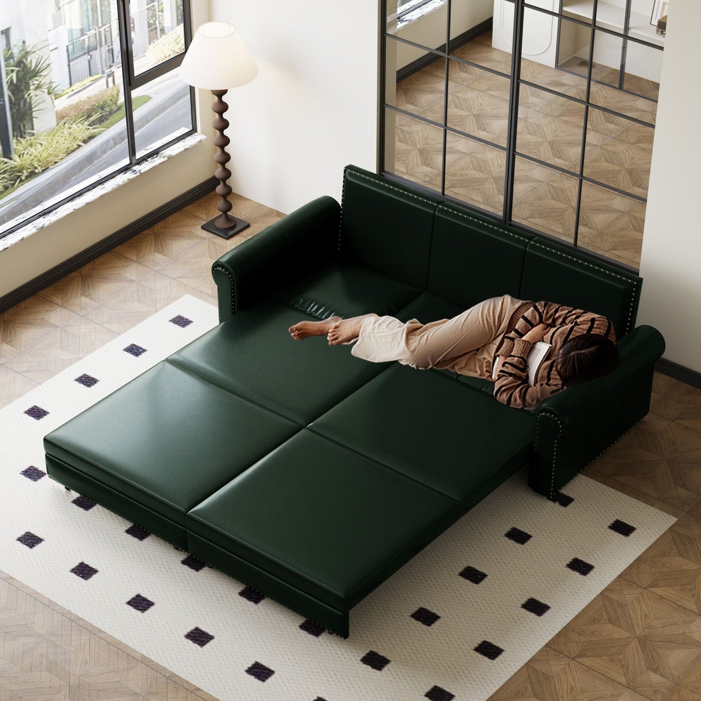 3 In 1 Convertible Sleeper and King Lounger