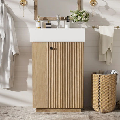 Bathroom Vanity With Sink, Freestanding Cabinet