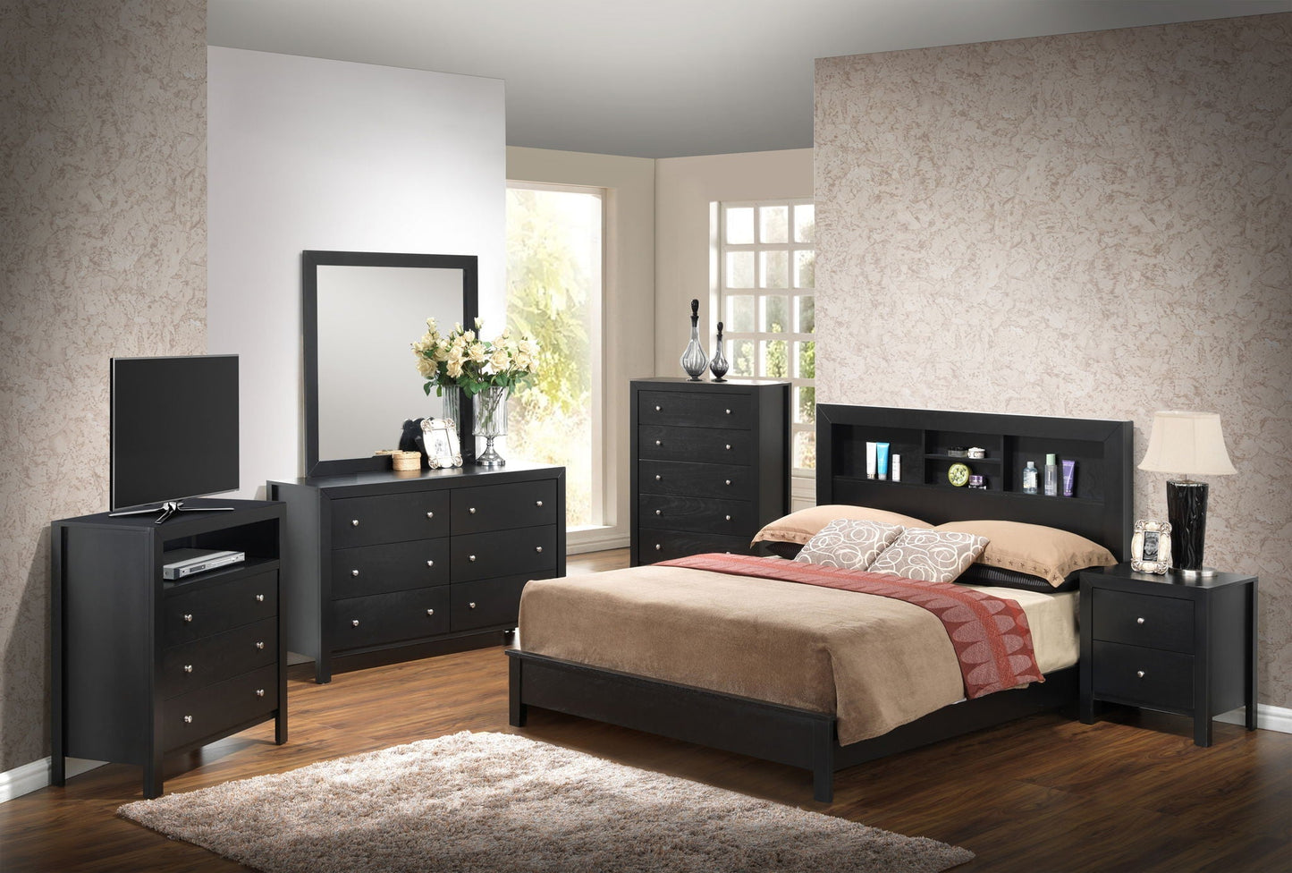 Stylish and Transitional Wooden Bed Frame