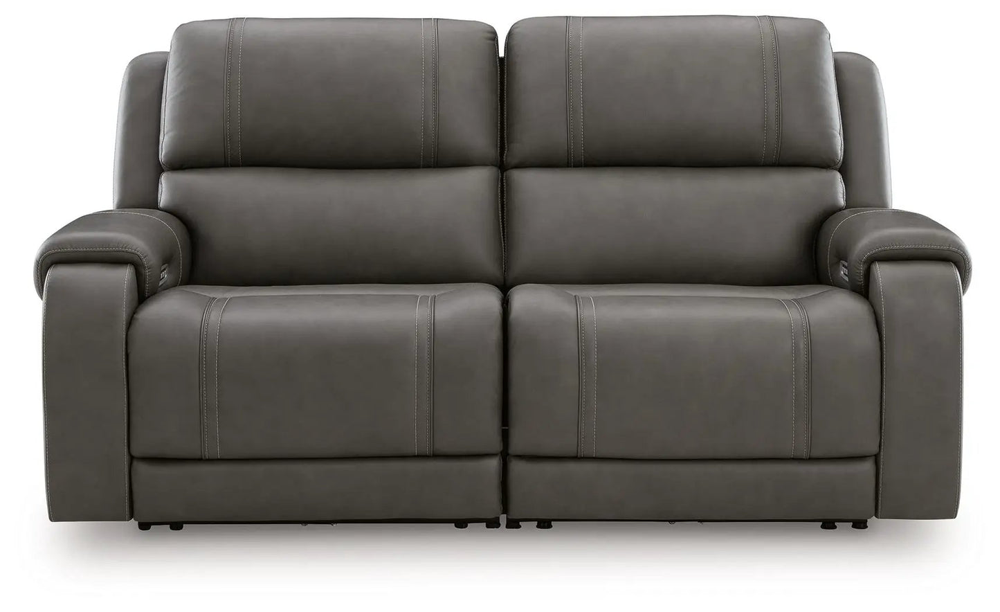 5Z Pittson Power Reclining Sectional in gray leather by Unique Piece Furniture on Tampa Home & Garden Store