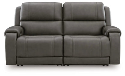 5Z Pittson Power Reclining Sectional in gray leather by Unique Piece Furniture on Tampa Home & Garden Store
