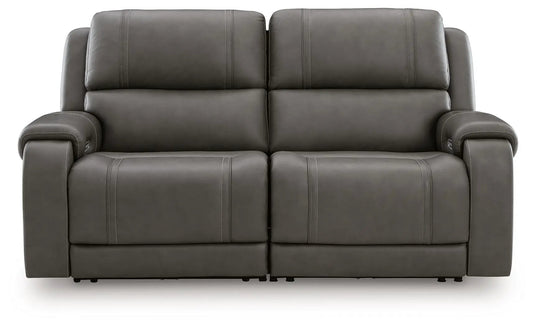 5Z Pittson Power Reclining Sectional in gray leather by Unique Piece Furniture on Tampa Home & Garden Store