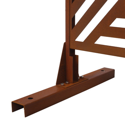 Freestanding Metal Privacy Screen and Stand