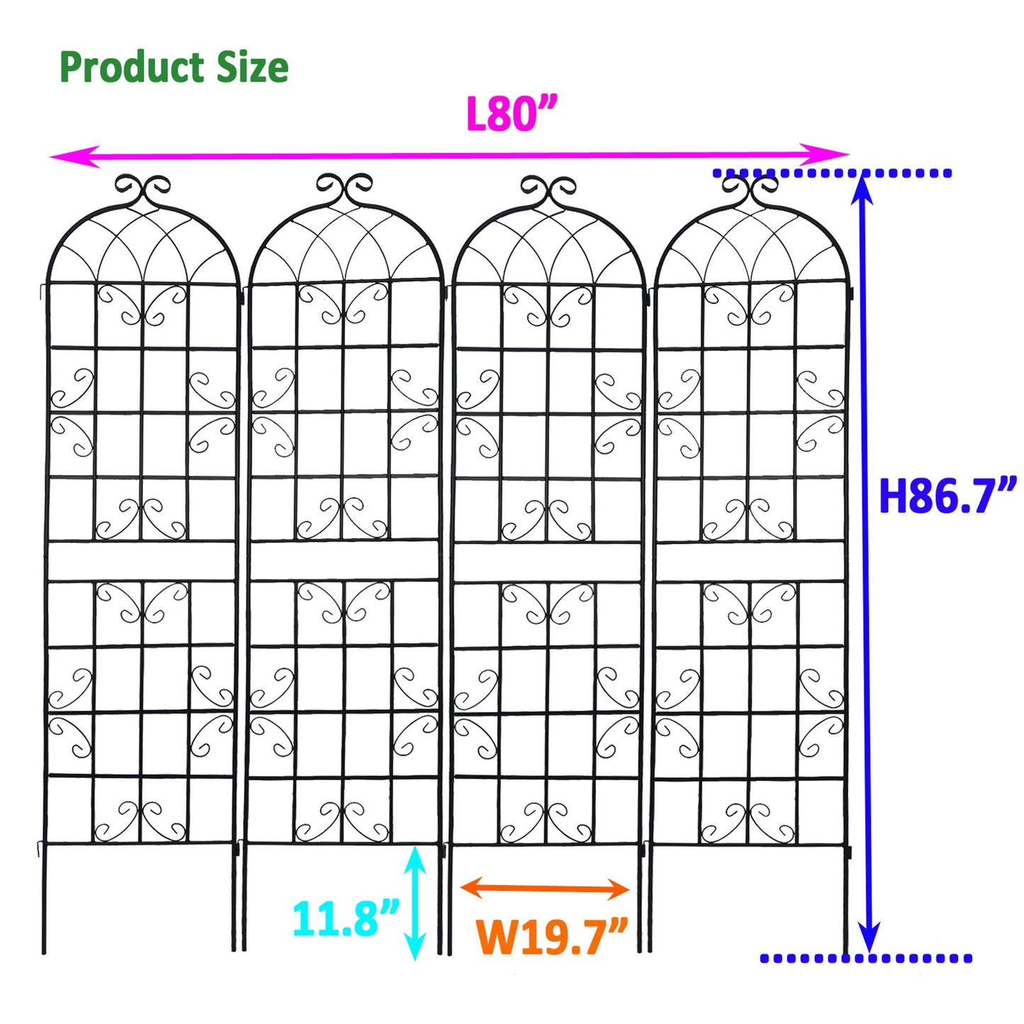 Metal Trellis For Climbing Plants And Vines