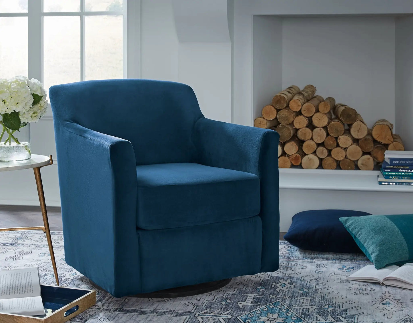 Bradney Swivel Accent Chair For Living Room