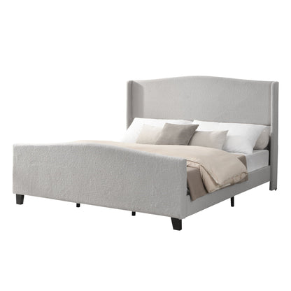 Sturdy Platform Bed Frame and a Padded Headboard