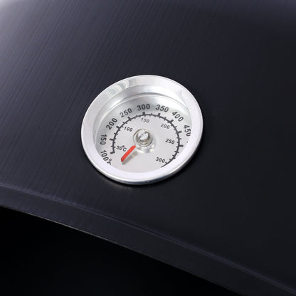 Heavy Duty Round Steel Charcoal Grill and Smoker