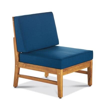 Perla 5 Pieces Outdoor Wood Patio Sofa Set