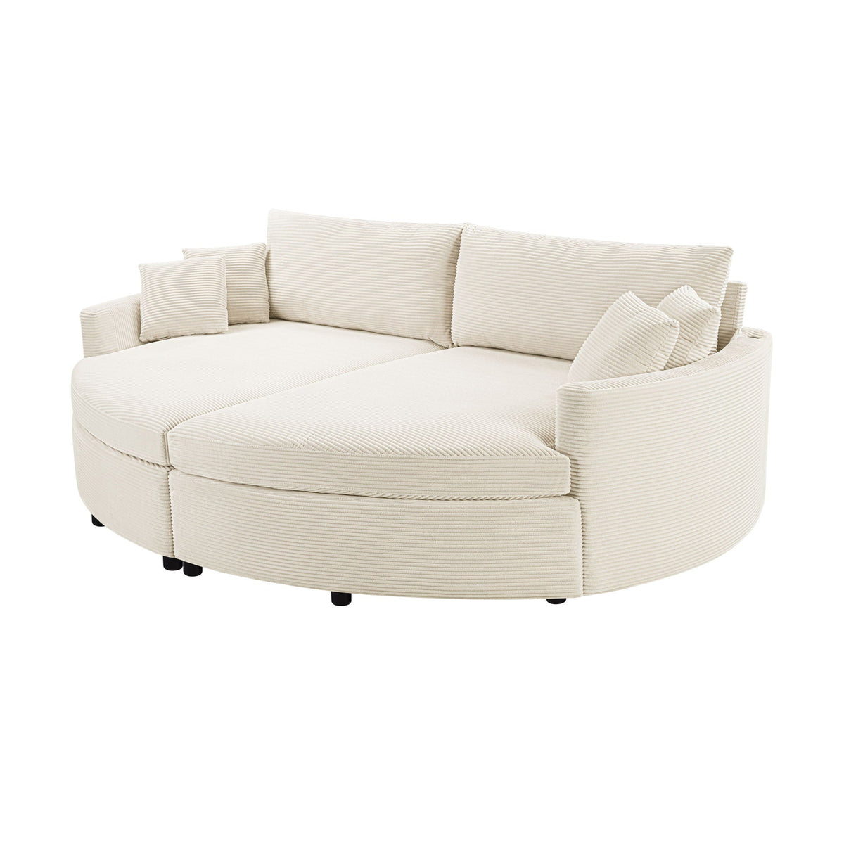 Oversized Double Chaise Sofa With USB Ports