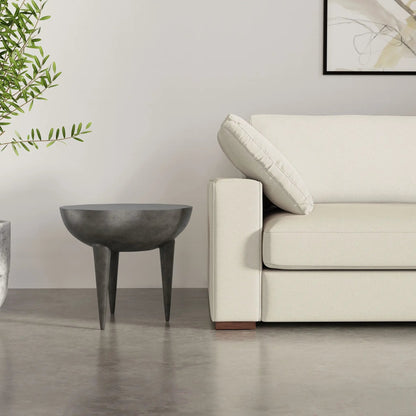 Otto Cast Aluminum Side Table Graphite Finish