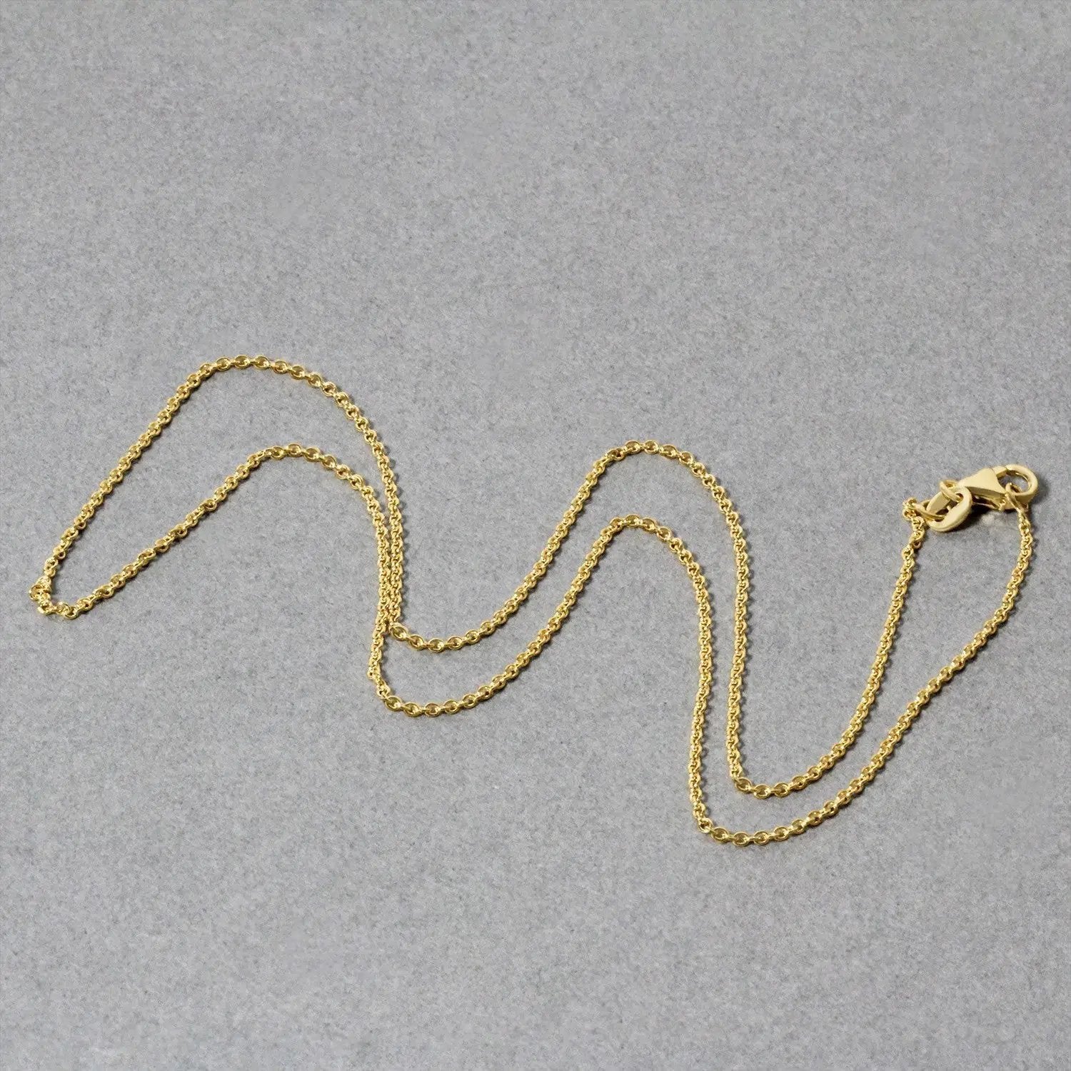 14k yellow gold round cable link chain necklace by Bids.com 1.2mm on Tampa Home & Garden Store