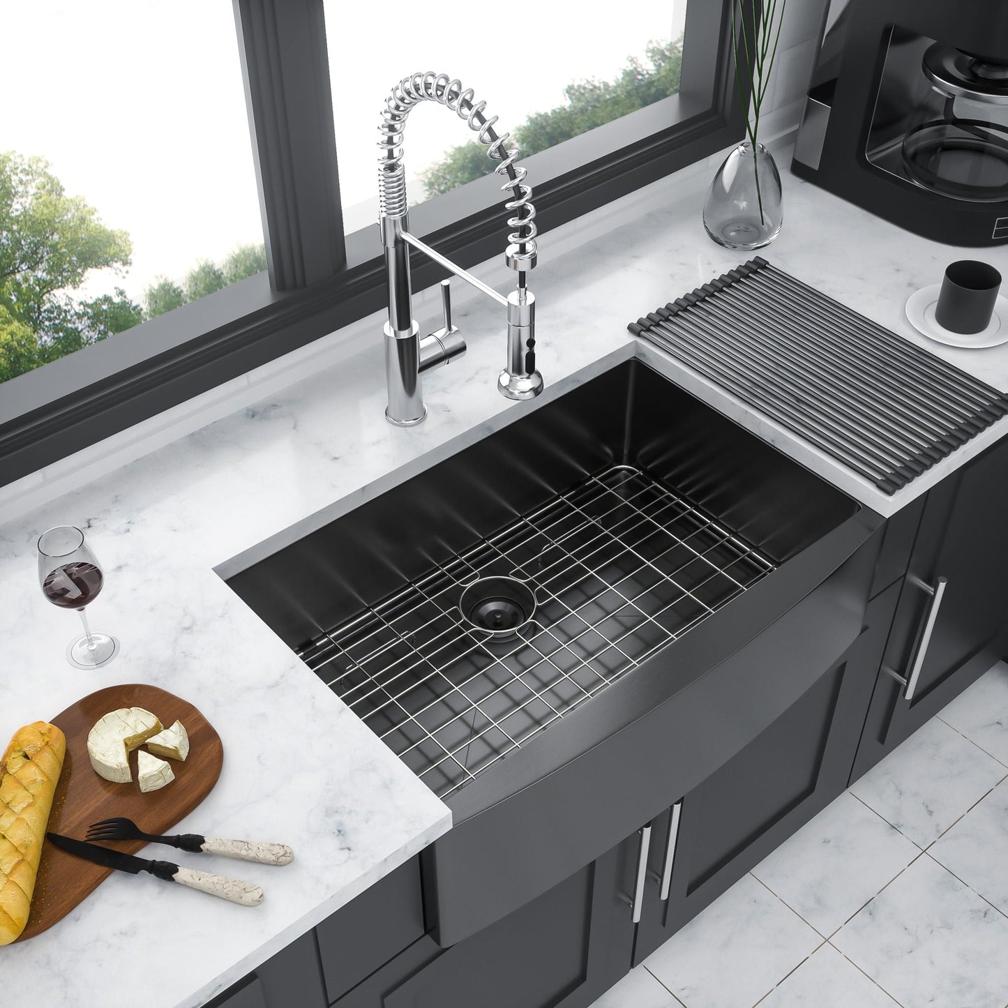 Farmhouse Apron Front Stainless Steel Sink