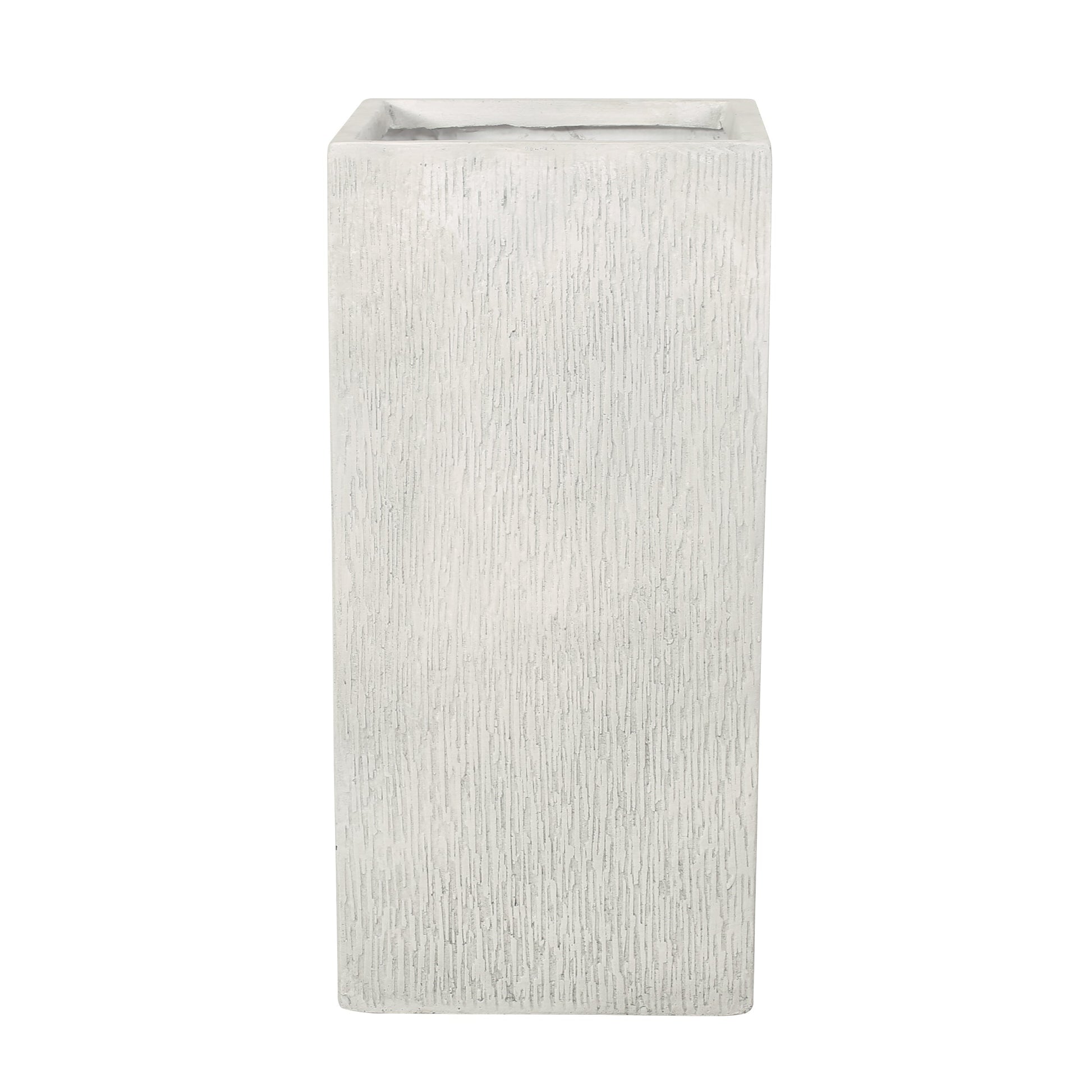 MGO Planter white textured concrete finish HouseOfZazla on Tampa Home & Garden Store