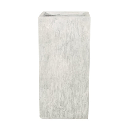 MGO Planter white textured concrete finish HouseOfZazla on Tampa Home & Garden Store